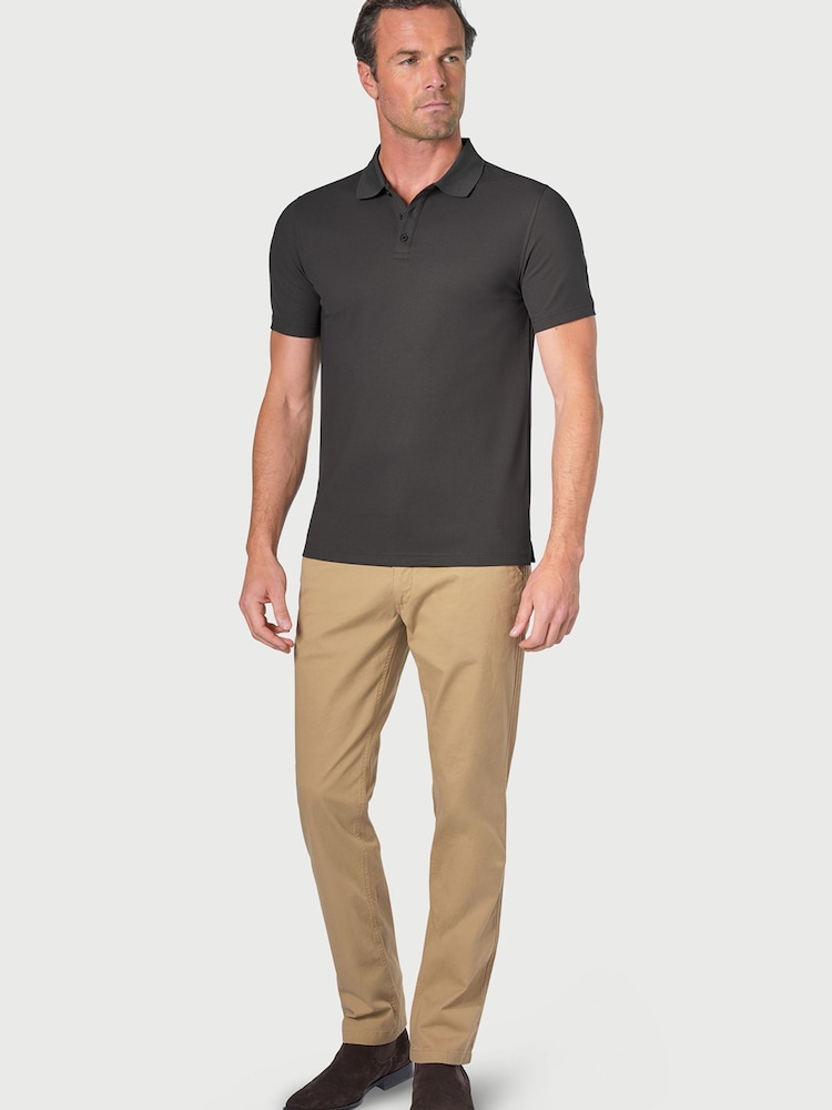 Brook Taverner Grey Polo Shirt - Image 3 of 3 Brook Taverner Grey Polo Shirt - Image 3 of 3
