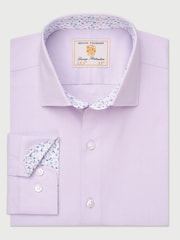 Brook Taverner Herringbone Stretch Cotton Shirt - Slika 1 iz 3
