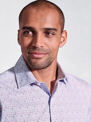 Brook Taverner Purple Print Shirt - Image 1 of 6
