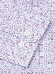 Brook Taverner Purple Print Shirt - Image 4 of 6