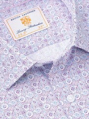 Brook Taverner Purple Print Shirt - Image 5 of 6