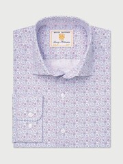 Brook Taverner Purple Print Shirt - Image 6 of 6