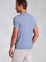 Brook Taverner Blue Pure Cotton Jersey T-Shirt - Image 2 of 3