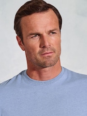 Brook Taverner Blue Pure Cotton Jersey T-Shirt - Image 3 of 3
