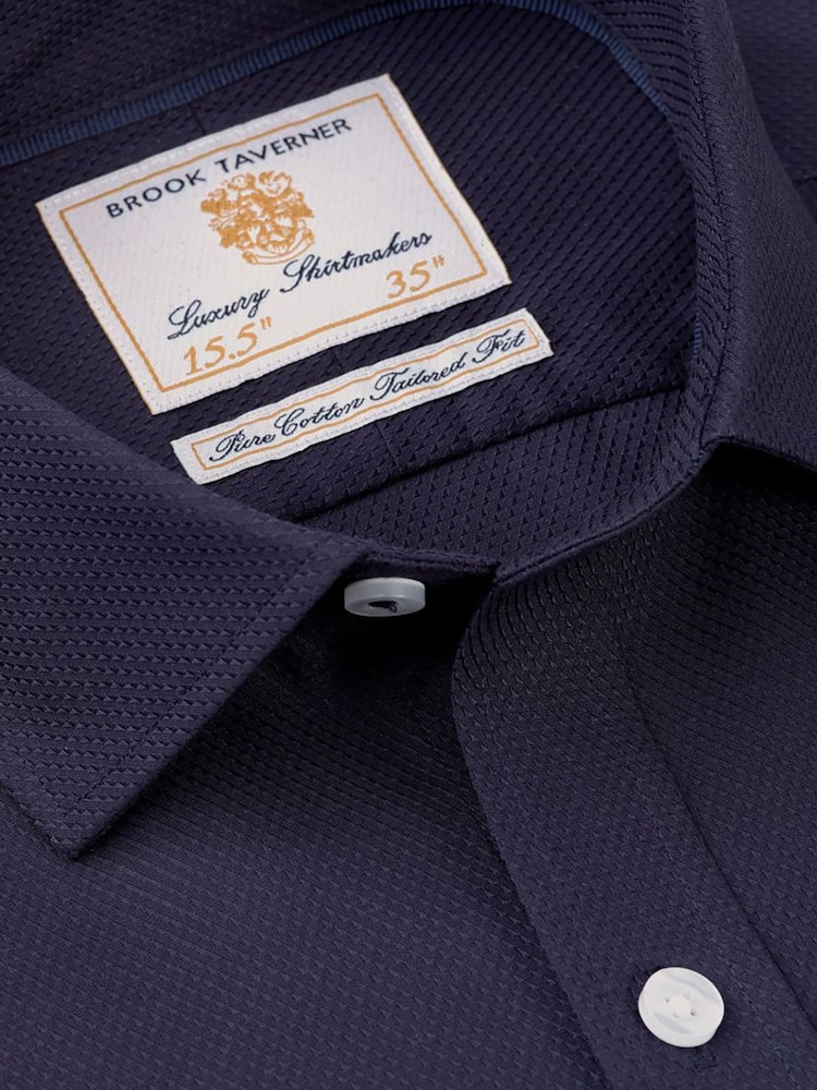 Brook Taverner Blue Single Cuff Shirt - Image 2 of 3