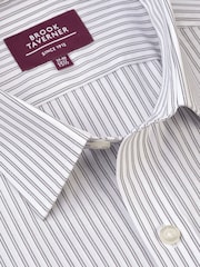 Brook Taverner White Stripe Cotton Shirt - Image 2 of 3