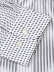 Brook Taverner White Stripe Cotton Shirt - Image 3 of 3