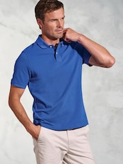 Brook Taverner Pure Cotton Pique Polo Shirt - Imagen 1 de 4