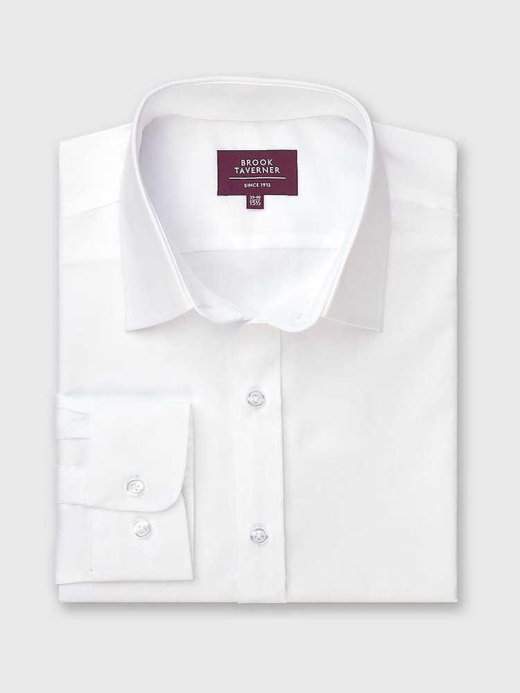 Brook Taverner White Cotton Shirt - Image 1 of 3