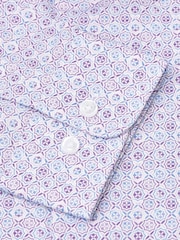 Brook Taverner Purple Diamond Print Shirt - Image 3 of 4
