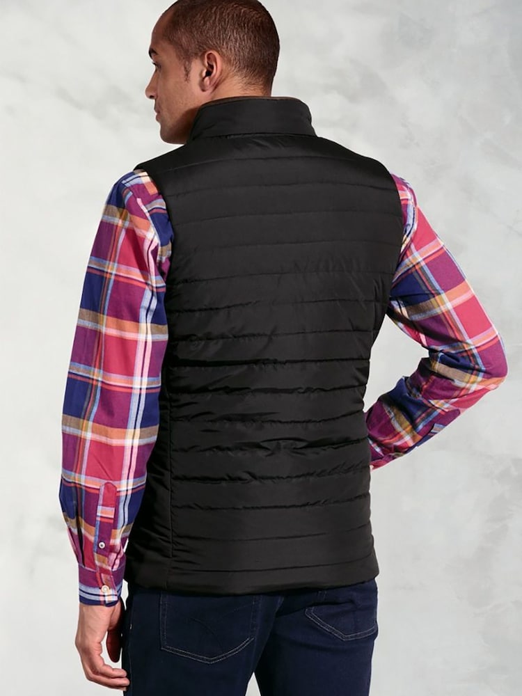 Brook Taverner Black Quilted Puffer Gilet - Image 2 of 4