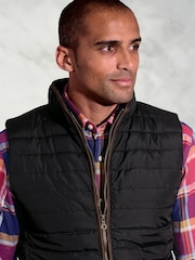 Brook Taverner Black Quilted Puffer Gilet - Image 3 of 4
