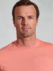Brook Taverner Orange Pure Cotton Jersey T-Shirt - Image 3 of 3