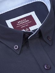 Brook Taverner Stretch Oxford Cotton Shirt - صورة 2 من 3