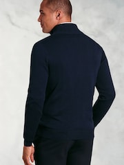 Brook Taverner Blue Zip Through Cardigan - Image 2 of 3
