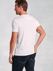 Brook Taverner White Pure Cotton Jersey T-Shirt - Image 2 of 3