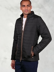 Brook Taverner Black Quilted Puffer Jacket - Image 1 of 5