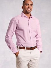 Brook Taverner Pink Fine Stripe Shirt - Image 1 of 4