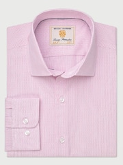 Brook Taverner Pink Fine Stripe Shirt - Image 3 of 4