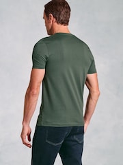 Brook Taverner Green Pure Cotton Jersey T-Shirt - Image 2 of 3