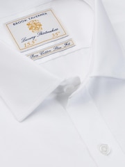 Brook Taverner White Double Cuff Poplin Cotton Shirt - Image 2 of 3