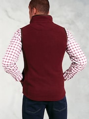 Brook Taverner Red Fleece Gilet - Image 2 of 4