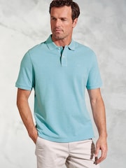 Brook Taverner Pure Cotton Pique Polo Shirt - صورة 1 من 4