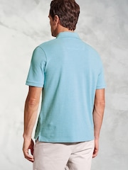 Brook Taverner Pure Cotton Pique Polo Shirt - صورة 2 من 4