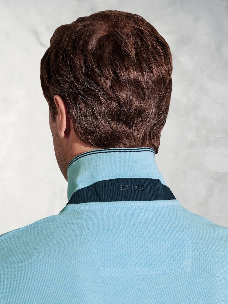 Brook Taverner Pure Cotton Pique Polo Shirt - صورة 4 من 4