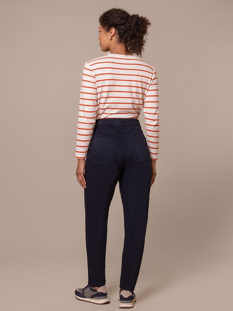 Celtic & Co. Blue Barrel Leg Trousers - Image 2 of 6