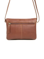 Celtic & Co. Brown Twist Lock Rect X Body Bag - Imagen 2 de 5
