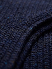 Celtic & Co. Blue Donegal Ribbed Sleeveless Cardigan - Image 9 of 11