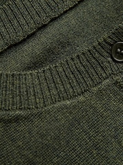 Celtic & Co. Green Fine Knit Merino Drape Cardigan - Image 8 of 9