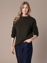 Celtic & Co. Felted Funnel Neck Jumper - Image 3 of 7