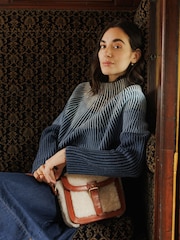 Celtic & Co. Blue Faded Funnel Neck Jumper - Image 1 of 3