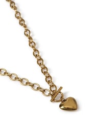 Aela Herzhalskette aus goldfarbenem Edelstahl - Bild 3 von 3