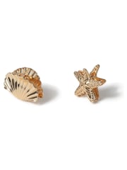 Aela Gold Starfish Shell Hair Claws 2 PK - Image 1 of 4