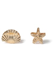 Aela Gold Starfish Shell Hair Claws 2 PK - Image 2 of 4