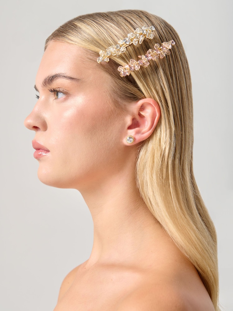 Aela Pink Facet Bead Slide Multipack - Image 3 of 3