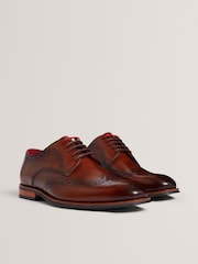 Ted Baker Brown Markuse - Brogue Derby Formal Shoes - Image 3 of 4