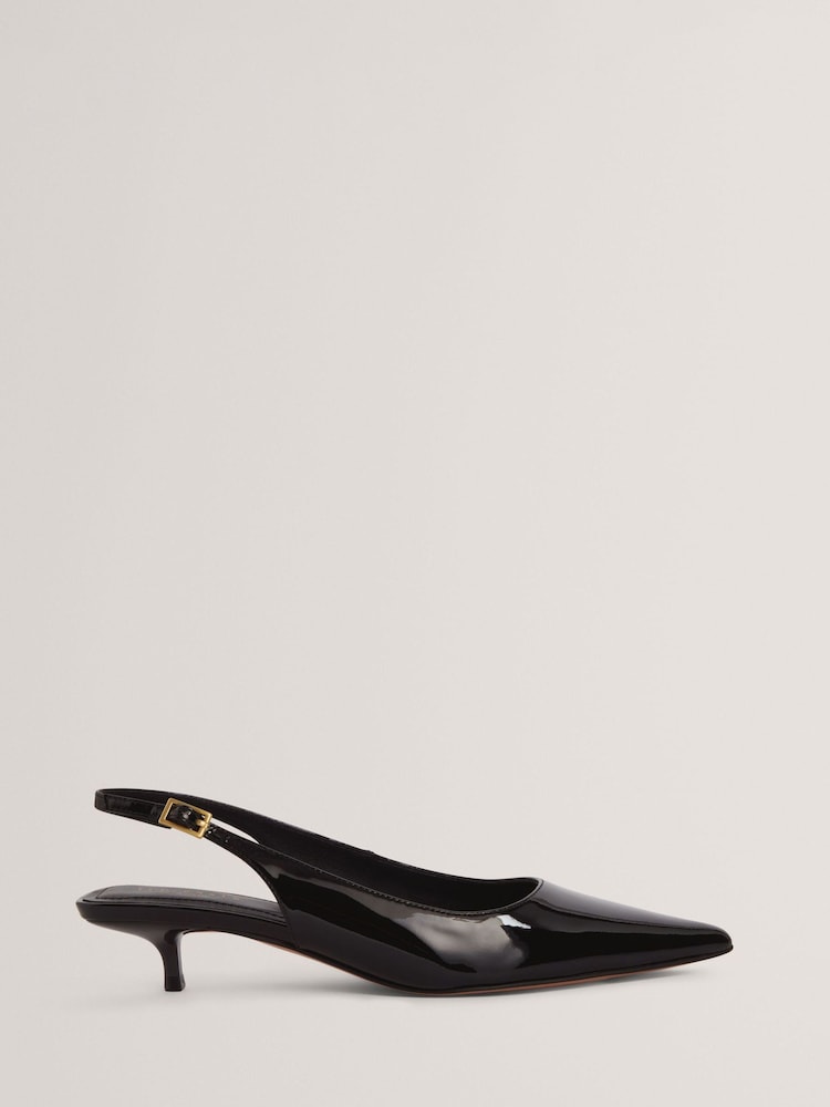 Ted Baker Black Kitiy - Sling Back Kitten Heels - Image 2 of 5