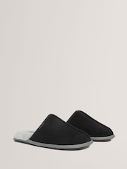 Ted Baker Black Peterr - Suede Mule Slippers - Image 2 of 4