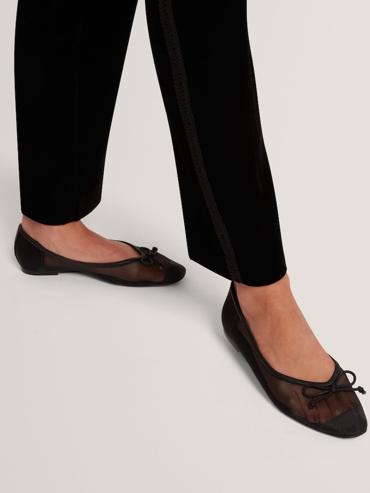 Ted Baker Black Merrisa - Mesh Ballet Flats - Image 1 of 4