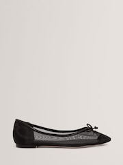Ted Baker Black Merrisa - Mesh Ballet Flats - Image 2 of 4