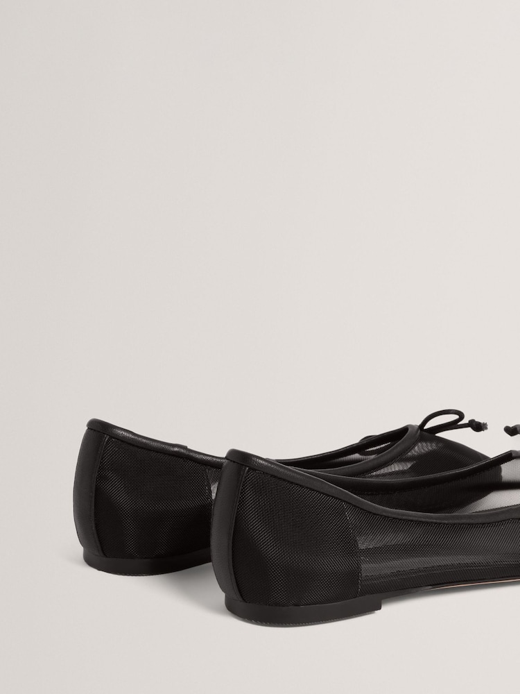 Ted Baker Black Merrisa - Mesh Ballet Flats - Image 4 of 4