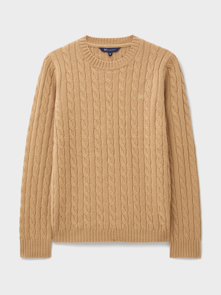 Crew Clothing Company Brown Harmony Crew Neck Jumper - Image 5 of 5