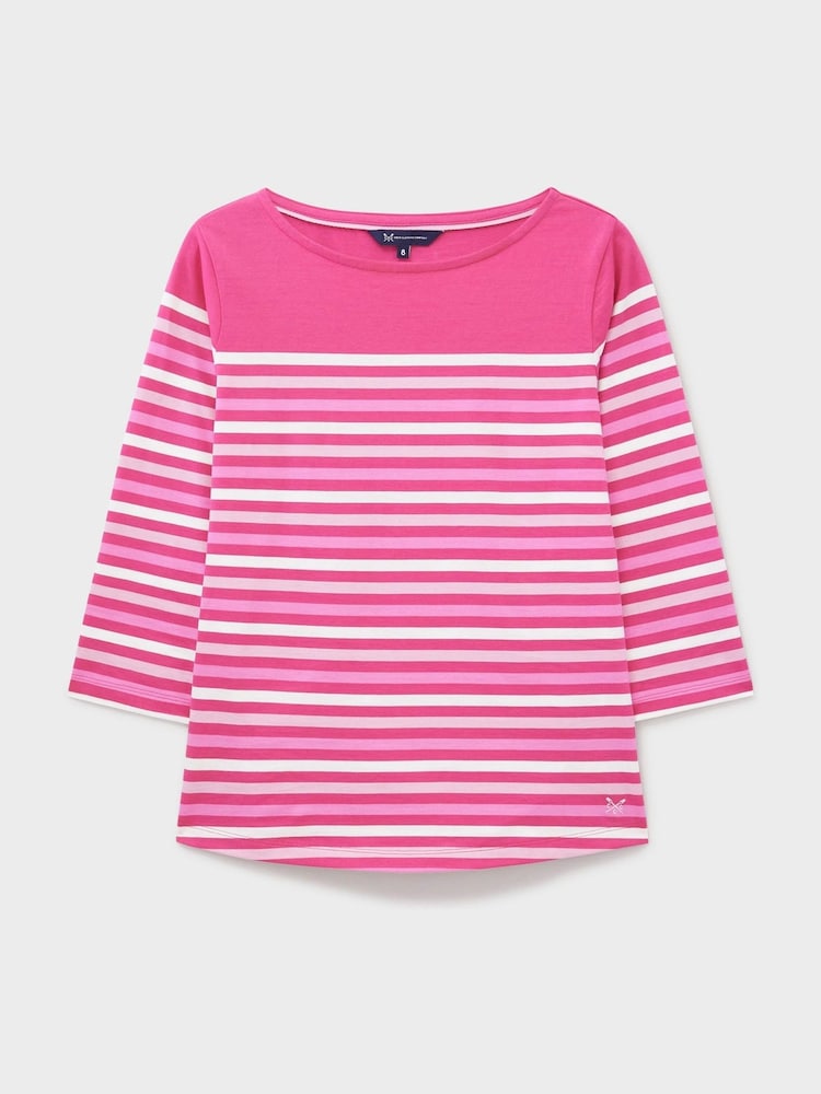 Crew Clothing Company Red Essential Breton T-Shirt - Image 5 of 5 Crew Clothing Company Red Essential Breton T-Shirt - Image 5 of 5