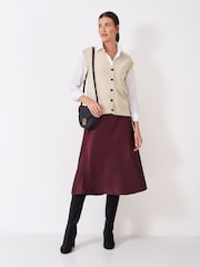 Crew Clothing Company Natural Harmony Button-Through V-Neck Vest - Image 3 of 5