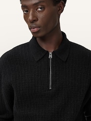 AllSaints Jakob Long Sleeve Polo Shirt - Imagen 2 de 7
