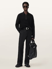 AllSaints Jakob Long Sleeve Polo Shirt - Imagen 3 de 7